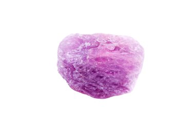 Beyaz arkaplanda spinel mineral taşı