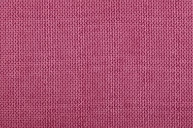 Red fabric cotton texture. Textile background fabric close up clipart