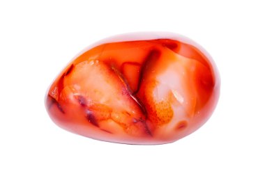 Kaya mineral taşında Corundum yakın plan beyaz zemin