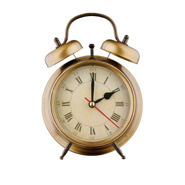 Alarmlı saat, saati 02: 00 saat, 02: 00, saat 02: 00, 02: 00, izole edilmiş beyaz arka plan yakın plan.