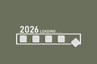 2026 Olive arkaplanına metin yükleniyor. Ticari planlama, mali eğilimler ve gelecekteki ekonomik kavramlar için ideal, kapat