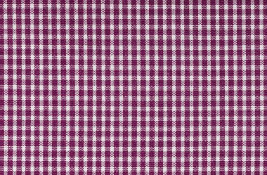 Klasik ekose desenli pembe ve beyaz kareli kumaşı kapat. Tekstil tasarımı, moda ve ev dekorasyonu projeleri için ideal.