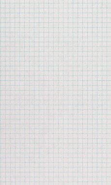 Beyaz zemin üzerindeki bu kareli kağıt tabaka, ayrıntılı ızgara ile eğitim kullanımı, matematik egzersizleri, çalışma notları ve okul ödevleri için idealdir..