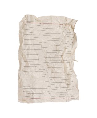 Beyaz arka planda kırmızı çizgili buruşuk bir kağıt notlara ve yaratıcı projelere uyuyor. Kalıplı, engebeli görünümü çok yönlü tasarımlar için eşsiz bir dokunuş ekliyor..