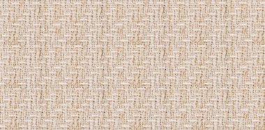 Doğal liflerle bej kumaş dokusunu kapatın. Tekstil tasarımı, organik dekor ve kırsal temalar için mükemmel.