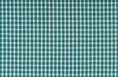 Geleneksel ekose desenli yeşil ve beyaz kareli tekstil. Giysiler, döşemeler ve kırsal iç temalar için mükemmel..