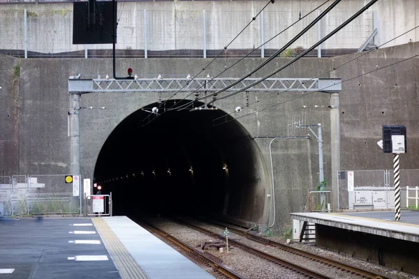 Station Stad Tunnelpatroon Naar Het Perron — Stockfoto