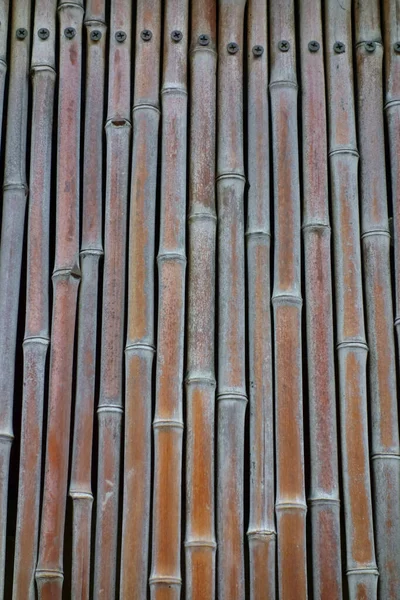 Traditioneel Geweven Bamboe Hek Achtergrond Textuur Bamboe — Stockfoto
