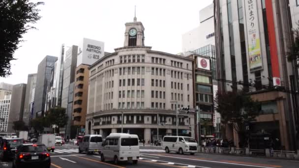 November 2022 Tokyo Japan Ginza Luxury Shopping Mall District Harumi — Stok video
