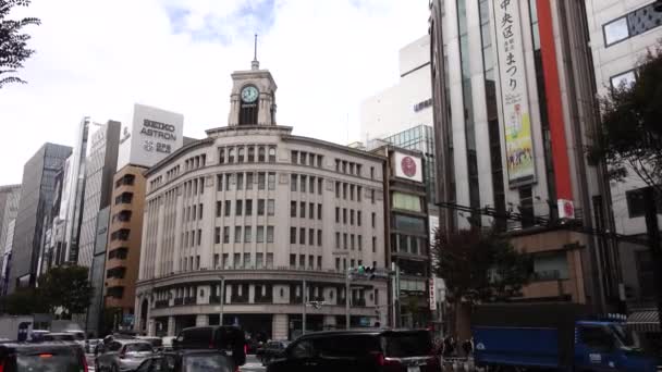 November 2022 Tokyo Japan Ginza Luxury Shopping Mall District Harumi — Stok video