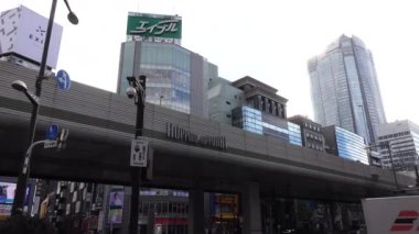 November 07, 2022: Tokyo, Japan, the internationally famous Roppongi crossing landmark and the familiar Route 3 highway.