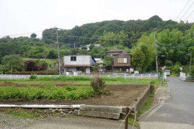 Rural life community, old house in traditional Japanese village