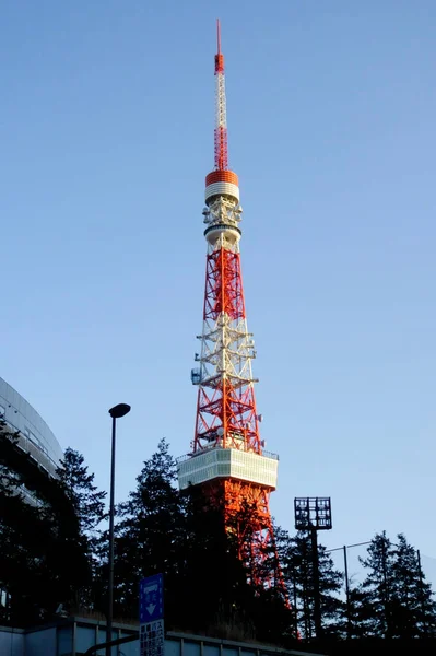 Tokyo Japan Tokyo Tower Colorful Color Fashionable Design Distant Landscape — Stock Photo, Image