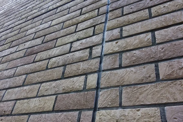 Pola Latar Belakang Tembok Bata Tua Dengan Perspektif — Stok Foto