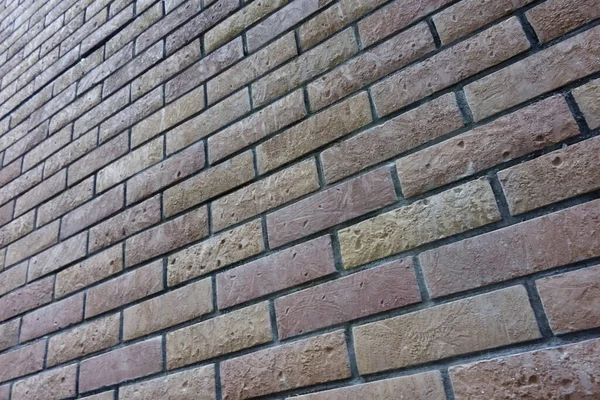 Modèle Fond Vieux Mur Briques Avec Perspective — Photo