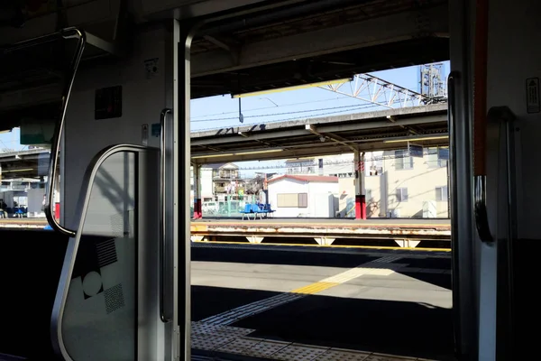 2022 December Japán Vasútvonal Tobu Railway Nikko Line Shimoimaichi Pályaudvar — Stock Fotó