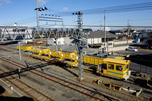 Tochigi Japonya Aralık 2022 Tobu Tren Istasyonunun Yakınındaki Araç Bakım — Stok fotoğraf