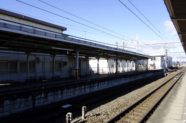 2022年 昭和27年 12月31日 日本鉄道東武鉄道日光線下今市駅付近ホーム付近 — ストック写真