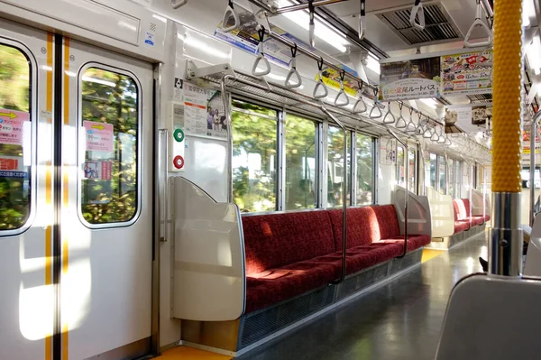 Tochigi Japan December 2022 Tobu Railway Nikko Line Voertuiginterieurbeoordeling Nabij — Stockfoto