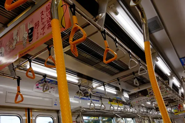 Тотиги Япония Декабря 2022 Года Линия Тобу Железнодорожная Никко Внутренний — стоковое фото