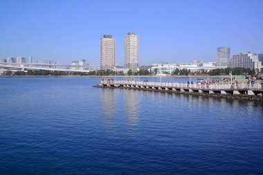 Sakin bir ifade, koydaki deniz suyu yüzeyi.