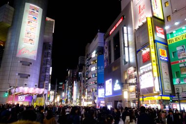   12 / 06 / 2019, Tokyo, Japonya, Tokyo yakınlarındaki Shibuya Scramble Geçidi, kentsel, geleneksel, tarihi bir yer..                             