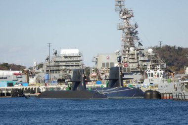  12 / 31 / 2024, Yokosuka, Kanagawa Bölgesi, Japonya, Yokosuka Limanı, deniz limanı turu için gidiş ve varış noktası                              