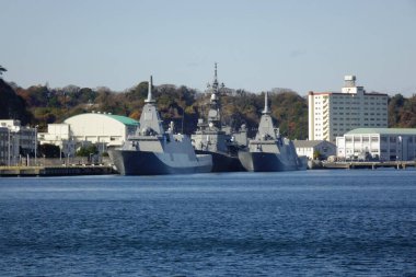   12 / 31 / 2024, Yokosuka, Kanagawa Bölgesi, Japonya, Yokosuka Limanı, deniz limanı turu için gidiş ve varış noktası                             