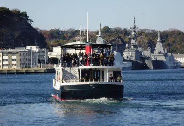  12 / 31 / 2024, Yokosuka Şehri, Kanagawa Bölgesi, Yokosuka Limanı Liman Gemisi                              