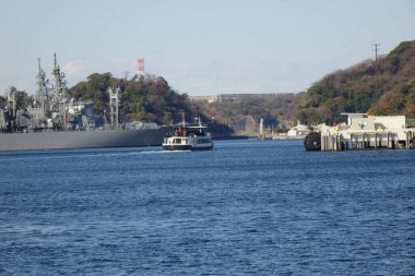  12 / 31 / 2024, Yokosuka Şehri, Kanagawa Bölgesi, Yokosuka Limanı Liman Gemisi                              