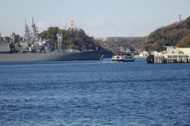  12 / 31 / 2024, Yokosuka Şehri, Kanagawa Bölgesi, Yokosuka Limanı Liman Gemisi                              