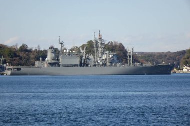 12 / 31 / 2024, Yokosuka, Kanagawa Bölgesi, Japonya, Yokosuka Limanı, deniz limanı turu için gidiş ve varış noktası                               