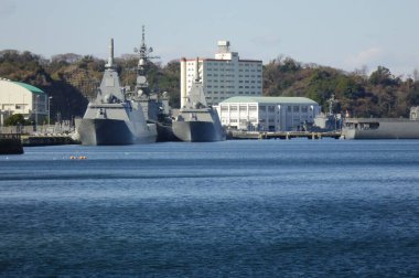   12 / 31 / 2024, Yokosuka, Kanagawa Bölgesi, Japonya, Yokosuka Limanı, deniz limanı turu için gidiş ve varış noktası                             