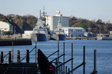   12 / 31 / 2024, Yokosuka, Kanagawa Bölgesi, Japonya, Yokosuka Limanı, deniz limanı turu için gidiş ve varış noktası                             