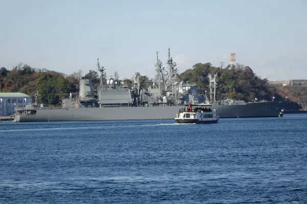  12 / 31 / 2024, Yokosuka Şehri, Kanagawa Bölgesi, Yokosuka Limanı Liman Gemisi                              