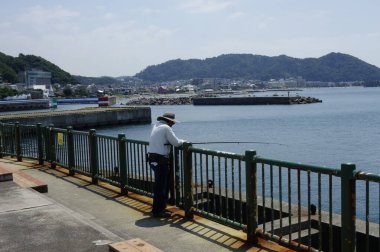 14 Ağustos 2020, Hayama Limanı Hayama Kasabası, Kanagawa Bölgesi 'nde kavurucu yaz güneşinin altında