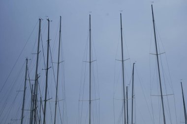     08 / 14 / 2020, Hayama Marina, Kanagawa Bölgesi, Japonya, Ağustos ayı ortasında marina sahnesi                           