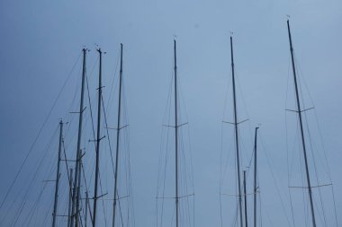     08 / 14 / 2020, Hayama Marina, Kanagawa Bölgesi, Japonya, Ağustos ayı ortasında marina sahnesi                           