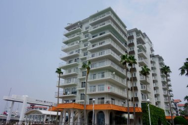 Zushi Şehri, Kanagawa Bölgesi, Japonya, 8 Ağustos 2020: Zushi Marinari 'ye bağlı bir tesis.                              