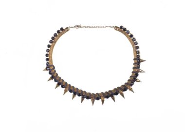 necklace with spikes isolated on white background