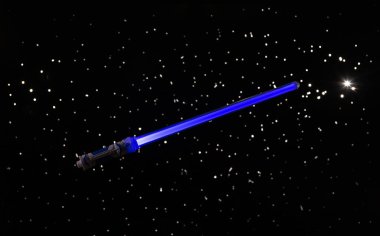 laser sword in outer space