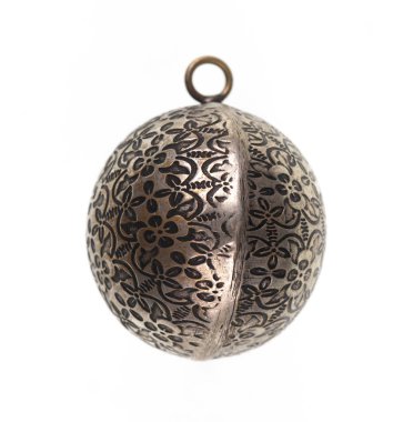 vintage gem pendant isolated on white background