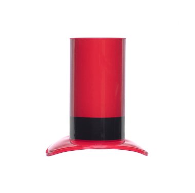 red hat top hat isolated on white background