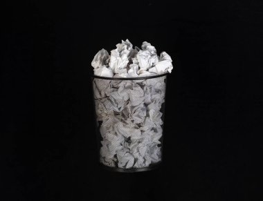 metal office waste paper bin