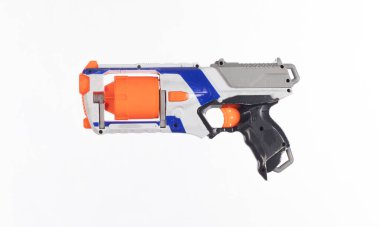 toy blaster isolated on white background