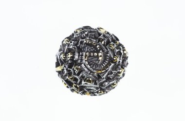 souvenir miniature city on white