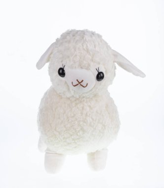 TOY SOFT lama beyaz arkaplanda izole