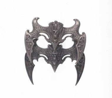 sword hilt, ancient emblem isolated on white background