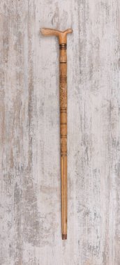 wooden sticks for walking isolated