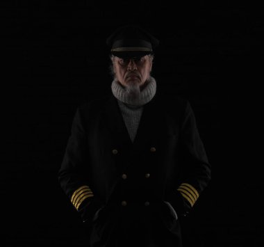 portrait of an old bearded ship captain